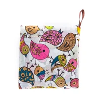 Складная сумка для покупок с птицами, экологичный подарок для дам, складная многоразовая сумка-тоут, переносная дорожная сумка через плечо, маленький размер