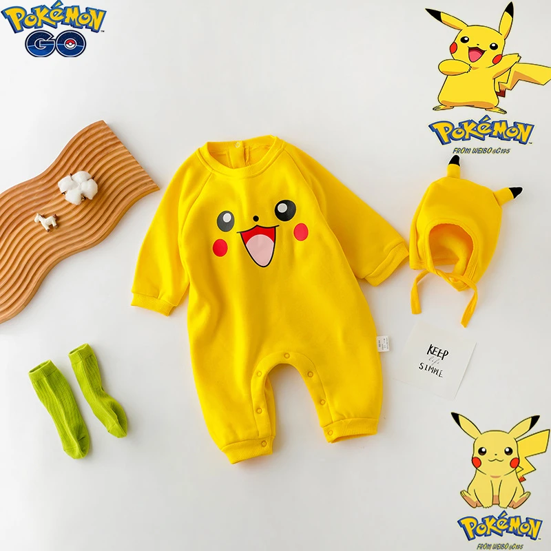 pub Político Ru Pelele de Pokémon para bebé, ropa de manga larga para recién nacido,  peleles de invierno, ropa para bebé, disfraz, Mono|Viseras para hombres| -  AliExpress