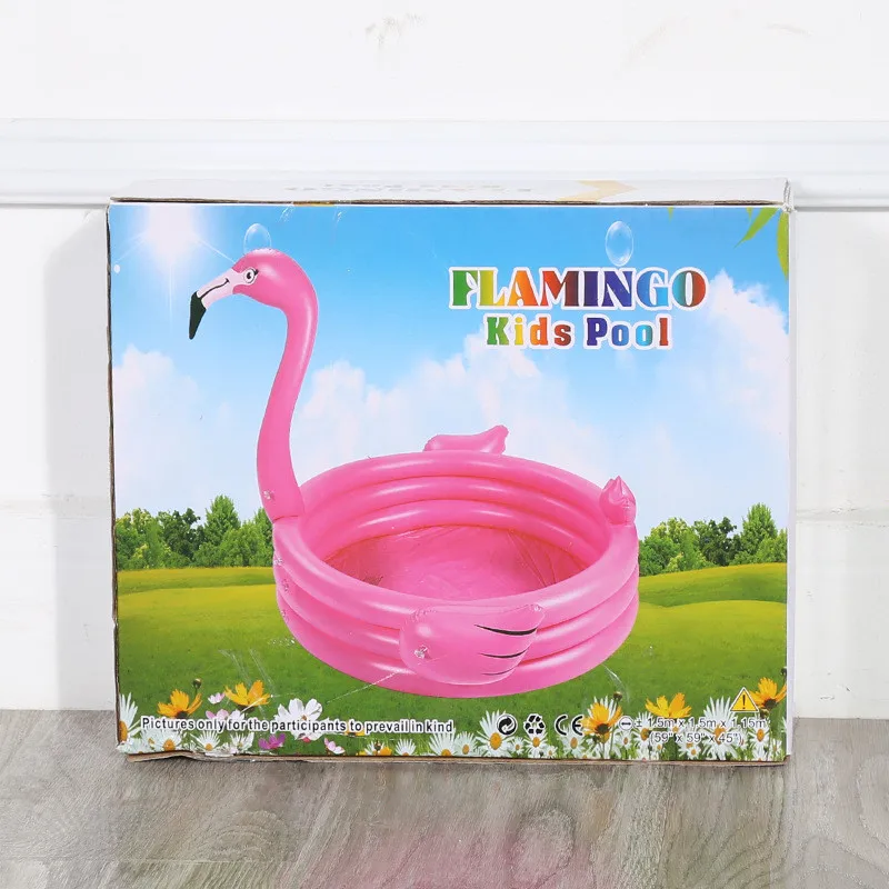 Надувной матрас с рисунком Фламинго лебедь для плавания, бассейн для купания, для домашнего использования, детский бассейн