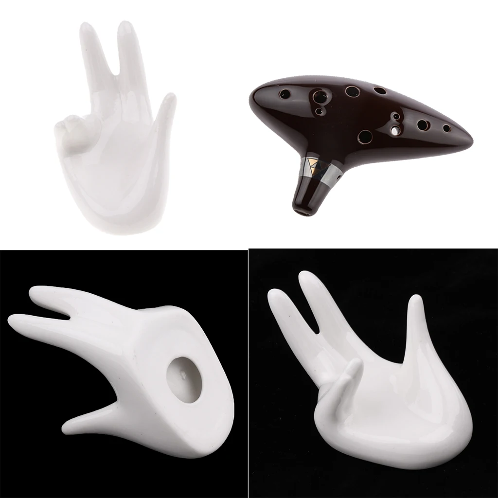 Ocarina керамический держатель для рук Белый с 12 отверстиями C тон ocarina инструмент