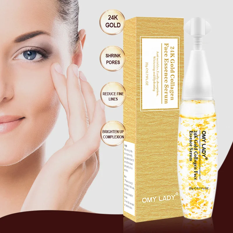 OMY LADY 24 K коллагеновая отбеливающая эссенция для лица Эфирное масло для ухода за кожей масло увеличение воды антивозрастной массаж