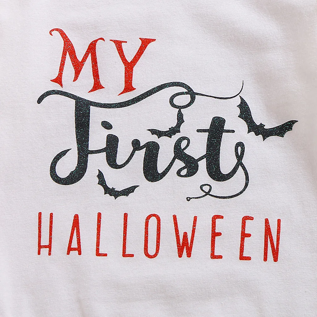 Newborn Infant Baby Girl Boy Romper Shorts First Halloween Outfits Costume Set Soft Cotton Blend Long Sleeve O-neck Baby Clothes