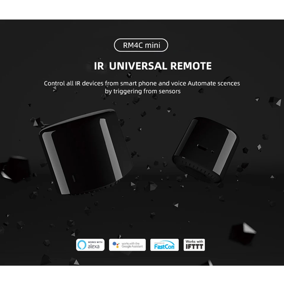 Broadlink Bestcon RM4C Mini Smart Home WiFi IR Remote Controller Compatible with Alexa amazon Google Home Automation Modules