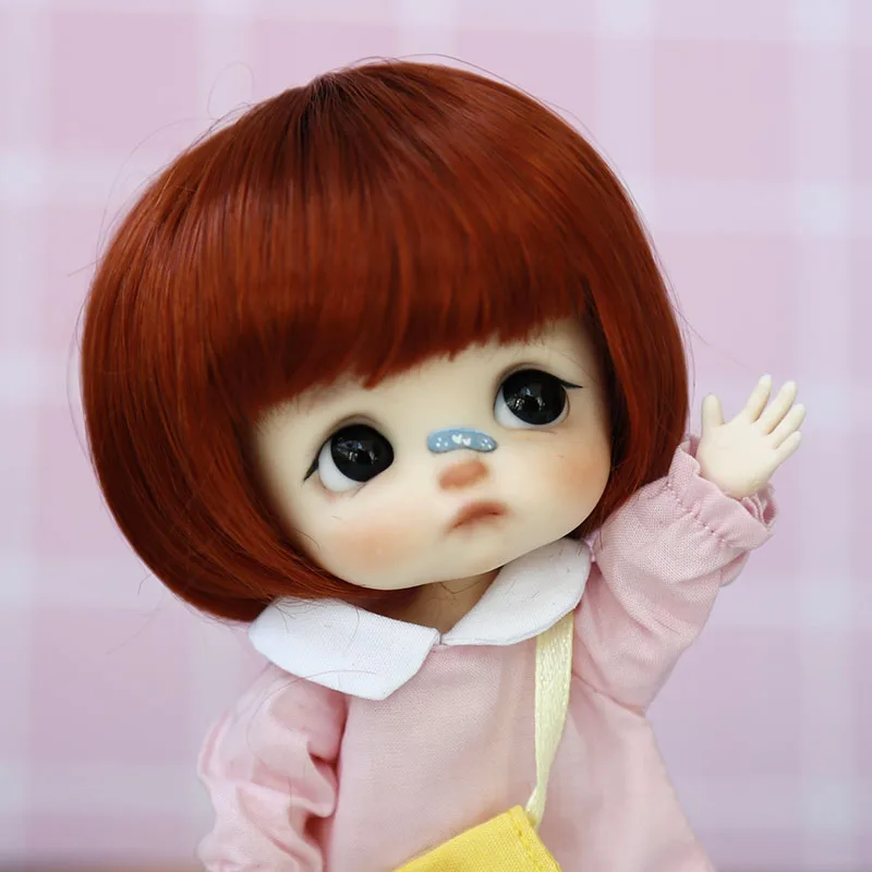 Bjd Wig SD doll wig high temperature fiber BJD ob11 short hair wig 1/8 doll wig headgear toy wigs doll wigs doll accessories
