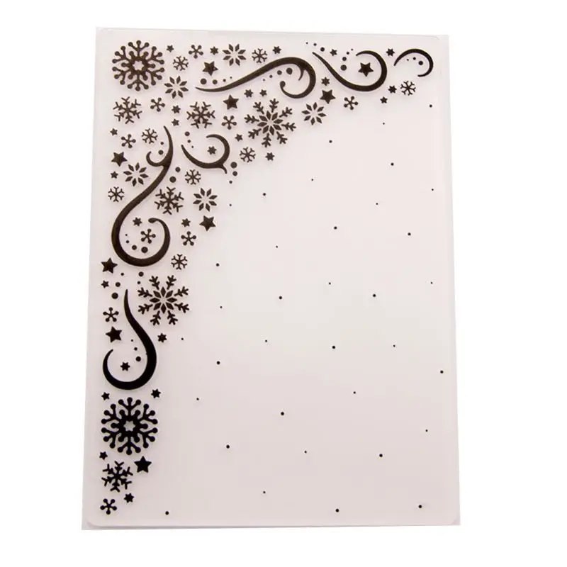

Plastic Embossing Folder Template DIY Scrapbook Photo Album Card Making Decoration Crafts Snowflake