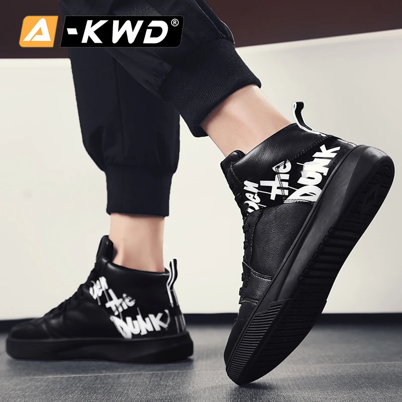 Модные высокие кроссовки из искусственной кожи; мужские кроссовки; Chessure Homme; роскошная мужская обувь; износостойкая Мужская обувь; белые мужские кроссовки