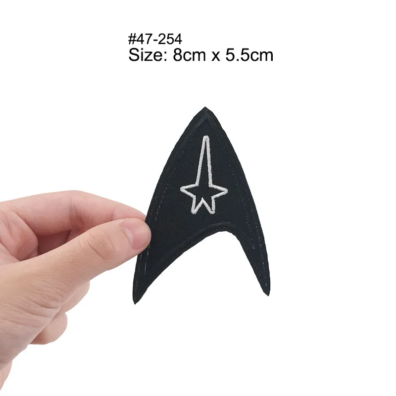 TREK Star Fleet Enterprise Crew Command Comic Logo TOS Sciences TOS INSIGNIA 1 Embroidered iron on sew On patch Badge - Цвет: Медь