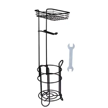 

1Pc Roll Paper Holder Toilet Paper Shelf Multipurpose Storage Rack for Bathroom