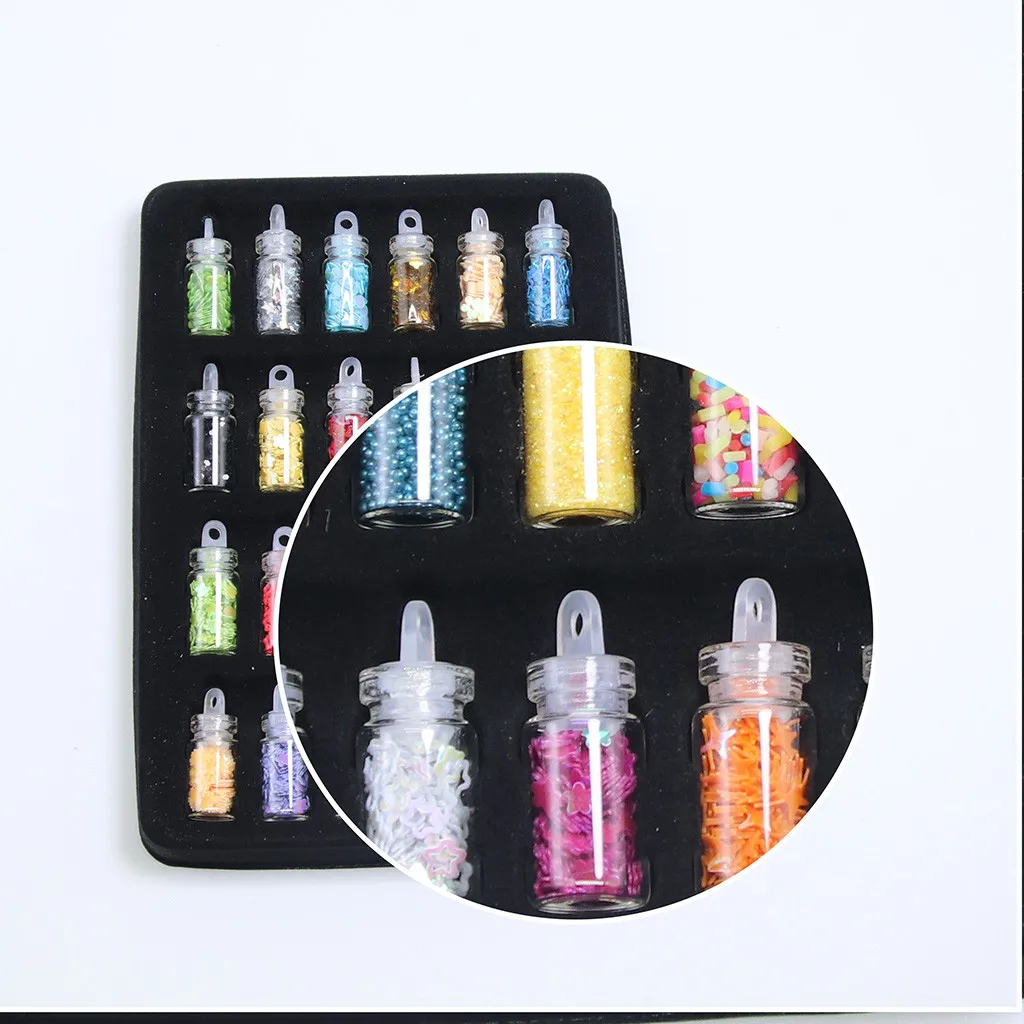 Цвет Пластилин/slime детские игрушки 12/24pcs пайетки/блеск наполнитель мягкие игрушки для лепки для детей грязи Diy Kit увеличить воображение