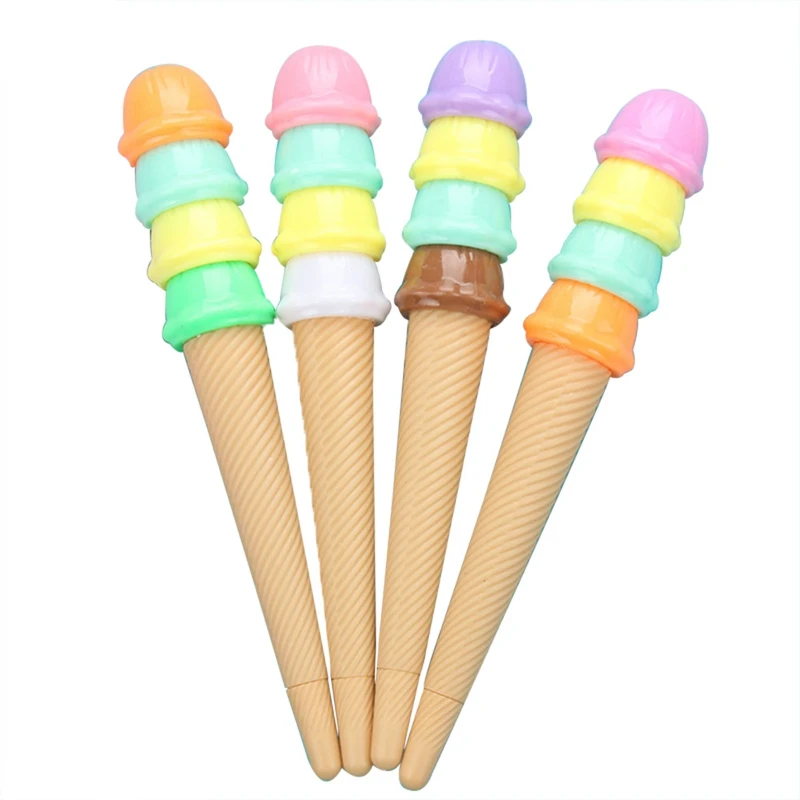

Creative Ice Cream Pen Kawaii Stationery Neutral Pen Material Escolar Stationery School Office Supplies Gift Awards For Student