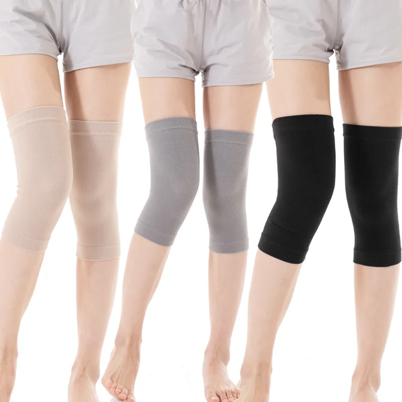 

New Summer Ultrathin Seamless Knee Pads Pure Cotton Men And Women Airconditioned Rooms Warm Knees Joint Fitness Sports Knee Pads