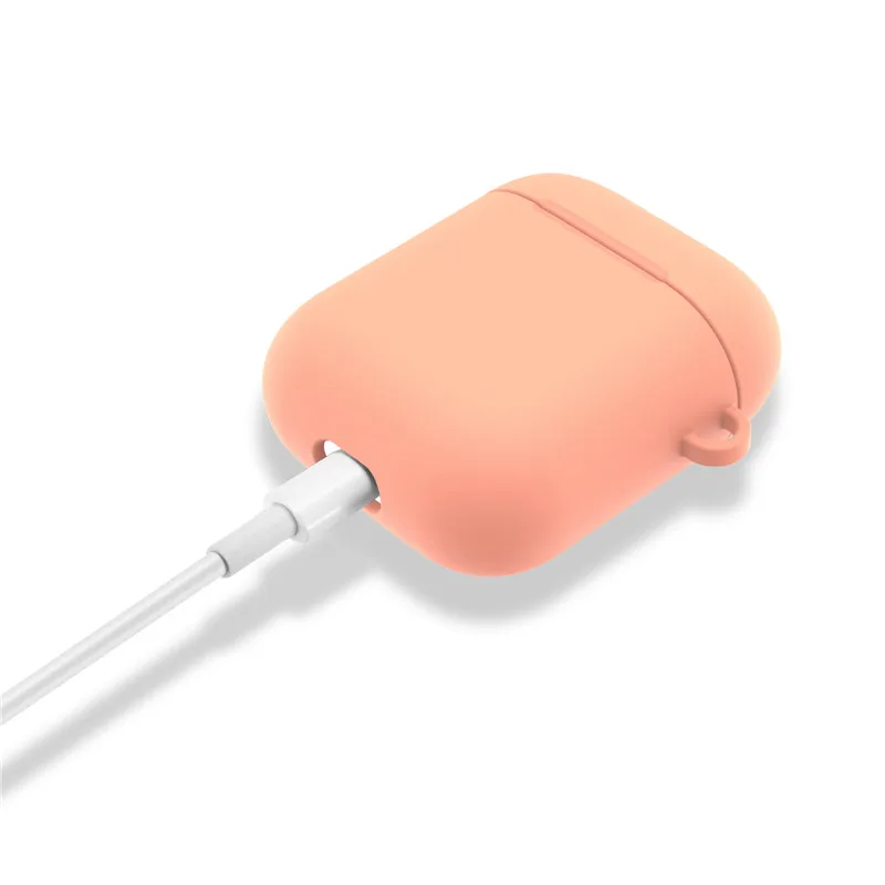 Силиконовый наушник из ТПУ чехол для Apple Airpods противоударный чехол для Apple AirPods 2 и 1 Charing Box Air Pods защитный чехол