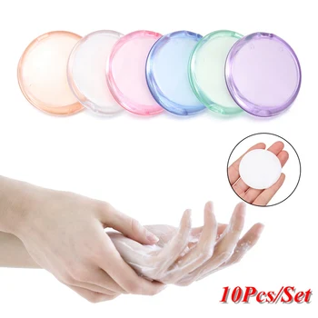 

10Pcs/Box Portable Disinfected Foam Soap Paper Sterilizated Paper Sheet Hand Washing Body Bath Scented Slice Skin Care Tools