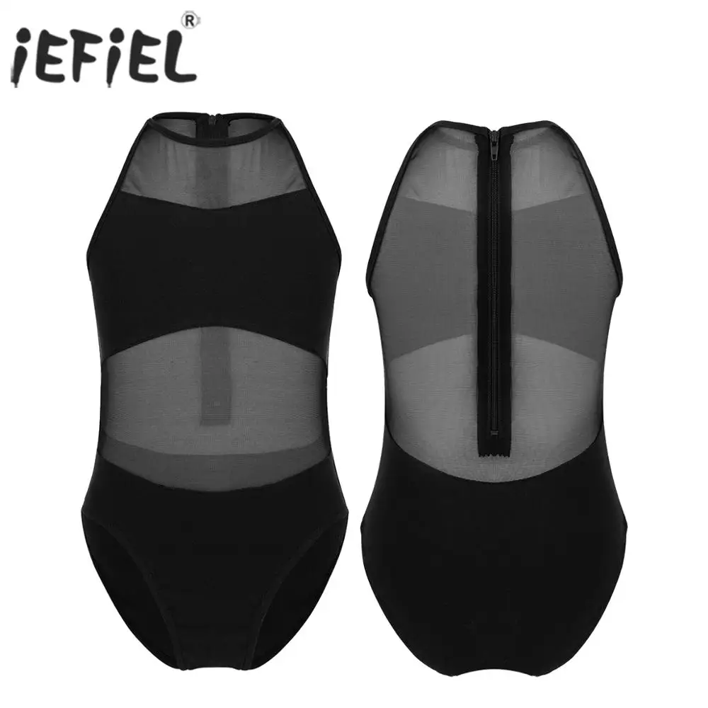 IEFiEL/балетная Одежда для танцев девочек сетчатые балетные костюмы лирических