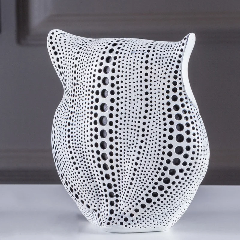 Tanie Styl skandynawski sowa Ornament żywica Ornament dekoracyjny śliczny samochód domu dekoracja biurowa