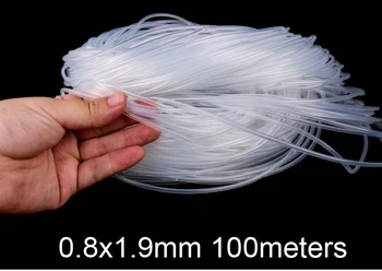 

0.8x1.9mm 100 meter 0.8 Transparent silica gel tube food grade silicone tube lucency silicon hose FDA tasteless capillary tubing