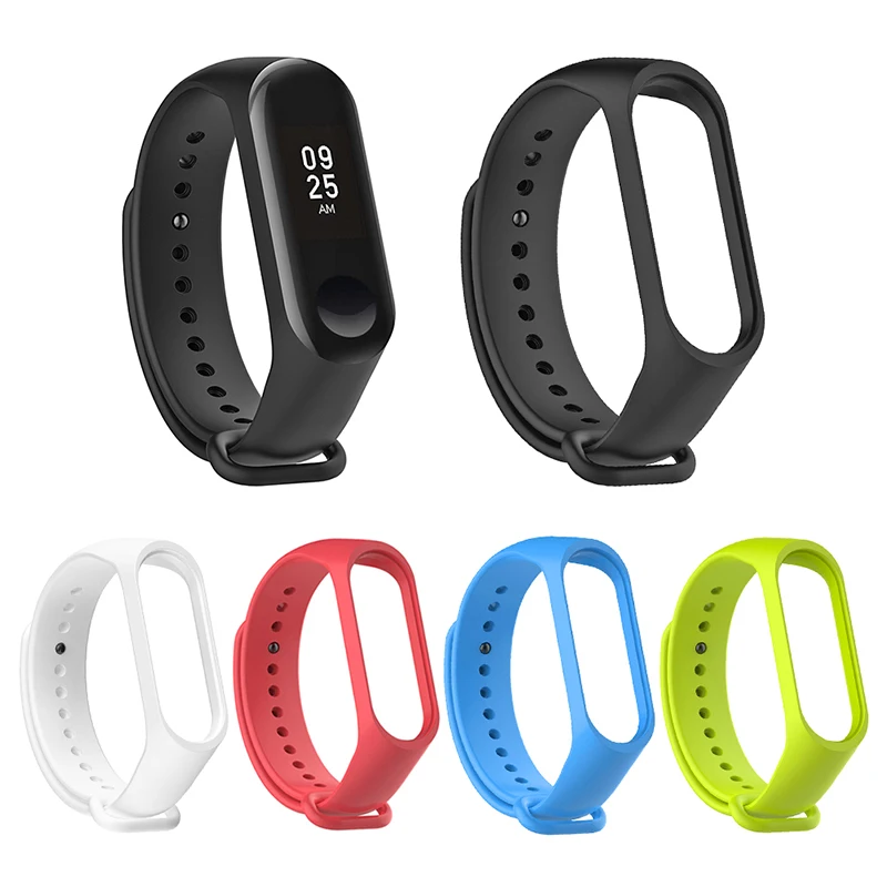 For Xiaomi Mi Band 3 4 Sports Strap Watch Band Silicone Wrist Strap For xiaomi mi band 3 4 Bracelet Replacement Miband