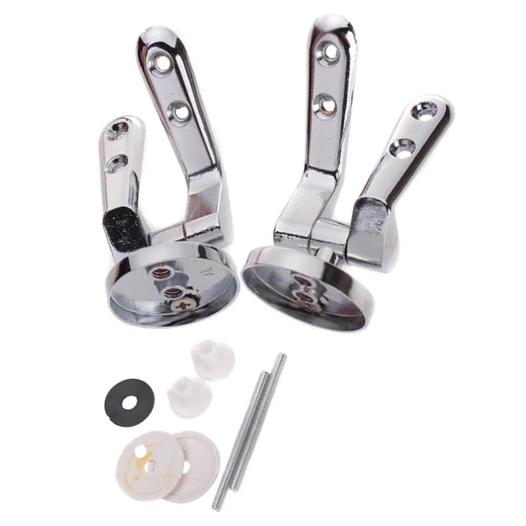 1 Set Standard Replacement Parts Toilet Seat Hinges Toilet Fixing Mountings