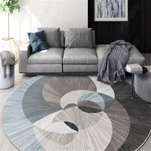 Нордические геометрические круглые ковры для коврик для гостиной Большие размеры украшения офиса отеля для чистки ковров, для дома INS популярный коврик для спальни