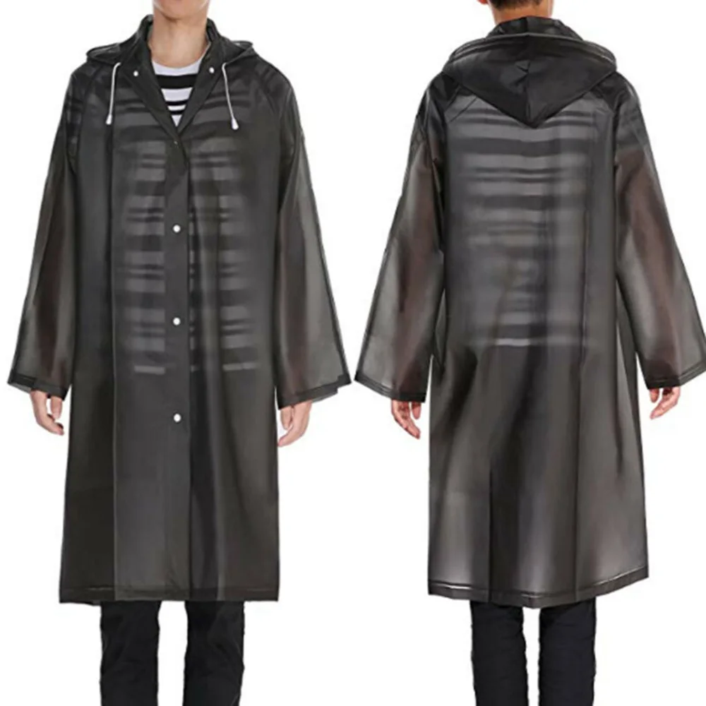 1Pc Raincoat Men's Women's EVA Raincoat Hooded Windbreaker Jacket Thickened Thickened Waterproof Raincoat 1Pc Raincoat Men's Women's EVA Raincoat Hooded Windbreaker Jacket Thickened Thickened Waterproof Raincoat