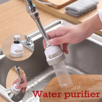 

Kitchen Faucet Rotatable Faucet Sprayer Head Anti Splash Tap Booster Shower Water Saving Kitchen Water Filter Nozzle Filter