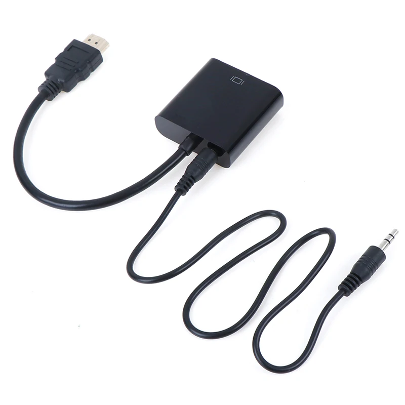Адаптер hdmi-vga Мужской конвертер с разъемом адаптер 1080p для ПК ноутбука