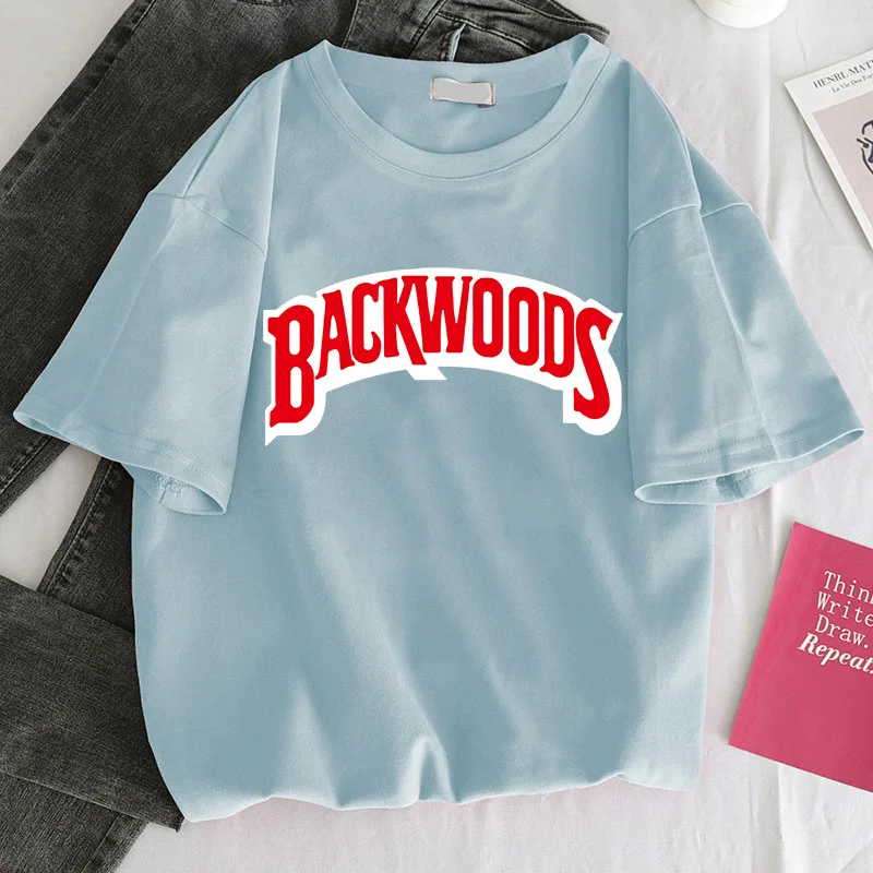 New Harajuku vintage Female Tshirt Backwoods Print Short Sleeve Tops & Tees Fashion Casual T Shirt Women Clothing T-shirts