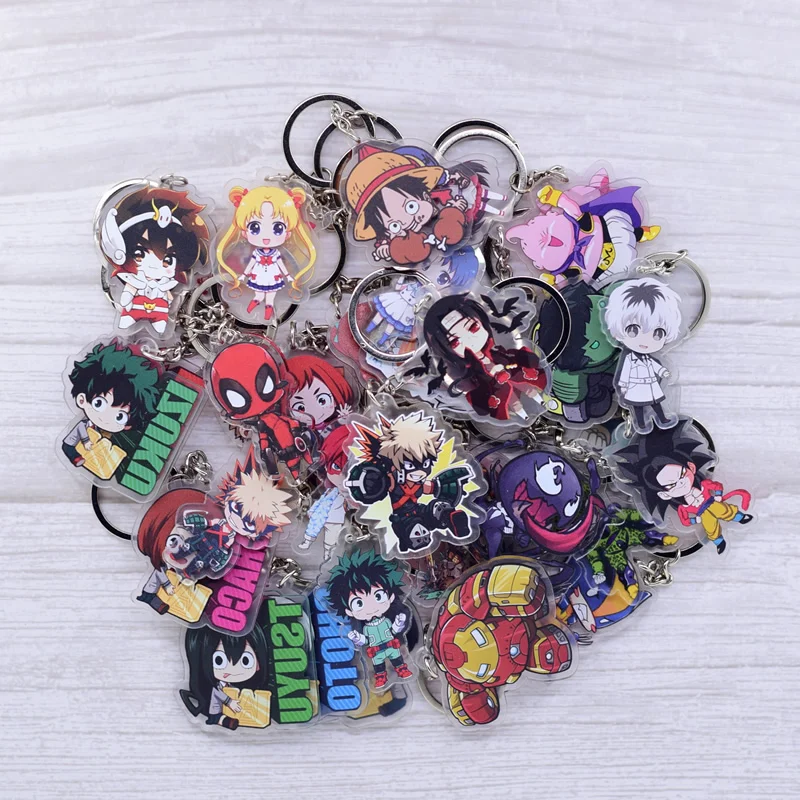 Горячая продажа аниме брелок для ключей Chibi 1 шт. высокое качество мультяшный