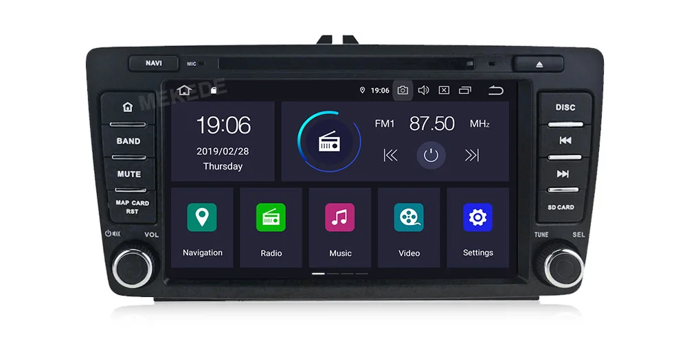 Clearance MEKEDE PX5 4+64G  android 9.0 car dvd gps navigation player For SKODA Octavia 2009-2013 car radio Multimedia stereo 8 core 8