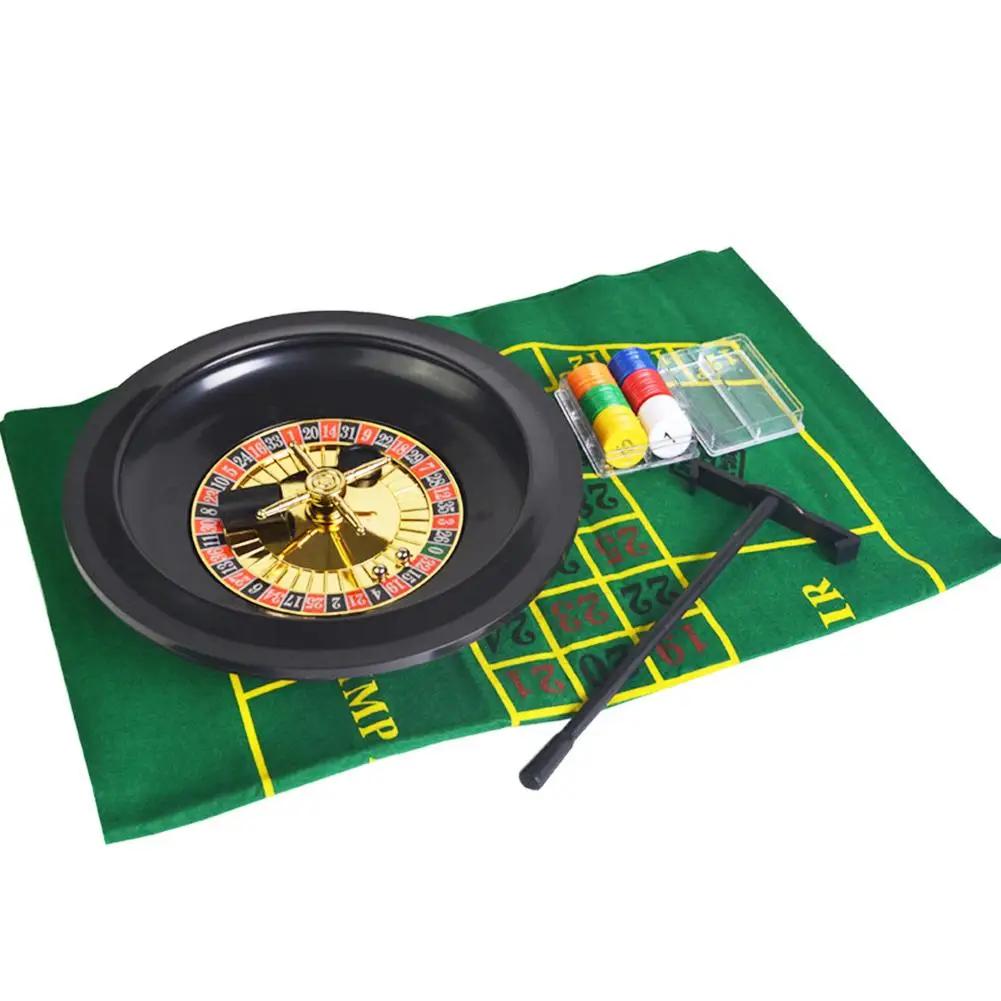 10-inch Tabletop Turntable Russian Roulette Wheel Poker Chips Set Fun Leisure Entertainment Table Games For Adults Children 10-inch Tabletop Turntable Russian Roulette Wheel Poker Chips Set Fun Leisure Entertainment Table Games For Adults Children