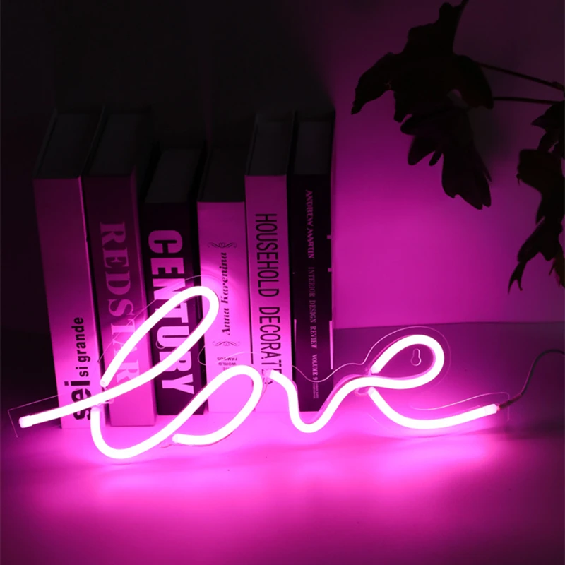 Неоновые вывески LOVE светодиодные неоновые огни для декора пары предлагающие