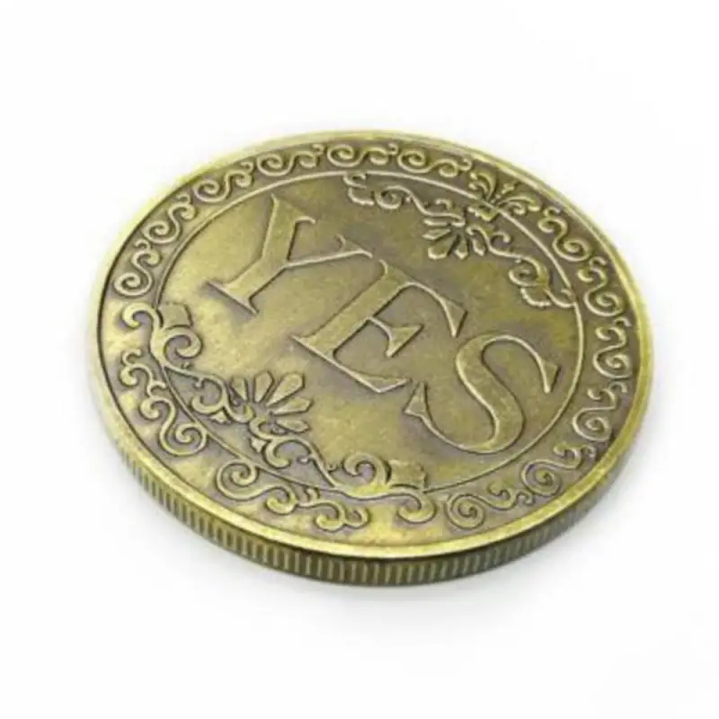 Sixinu Bronze Yes No Commemorative Coin Souvenir Challenge Collectible Coins Collection Art Craft Gift