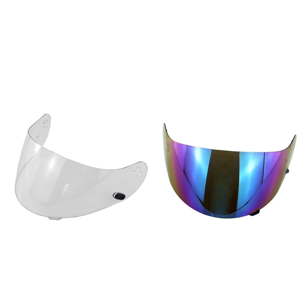MagiDeal 2 Pieces Replacement Motorbike Visor for HJC HJ-09Clear+Colored