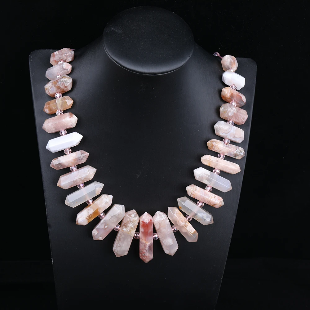 Beautiful Women Natural Cherry Agates Double Point Stick Beads Pendant Gift,Facted Agates Briolettes Beads Jewelry DIY DG-36JBGJ