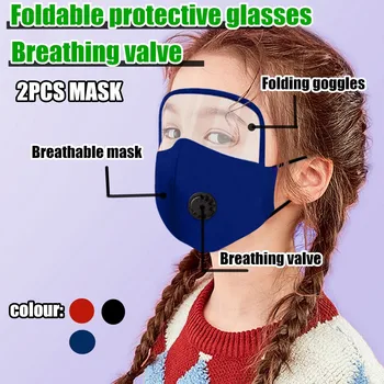 

2PCS Masks For Children Reuseable Face Mask Mouth Mask Washable Mouth Caps Breathable Face Shield Cloth mascarillas Facemask