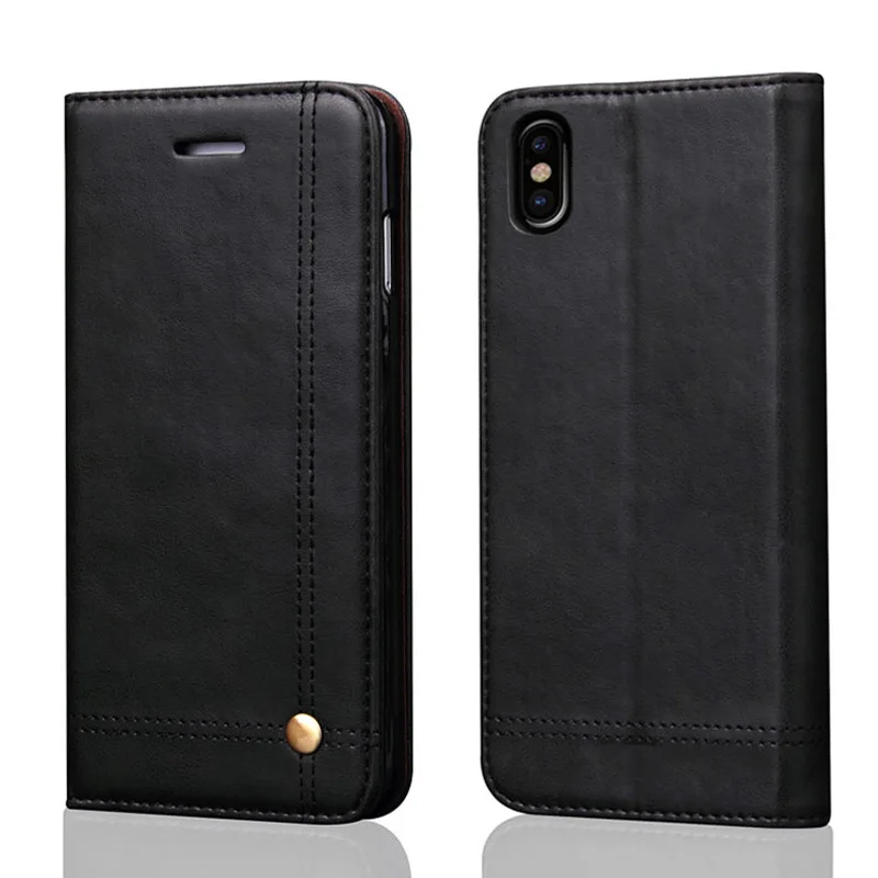 Чехол для Iphone X XS 11 Pro Max XR, Винтажный Классический кожаный флип-чехол для Iphone 11 Pro 8 7 Plus, чехол-подставка для карт, чехлы для телефонов