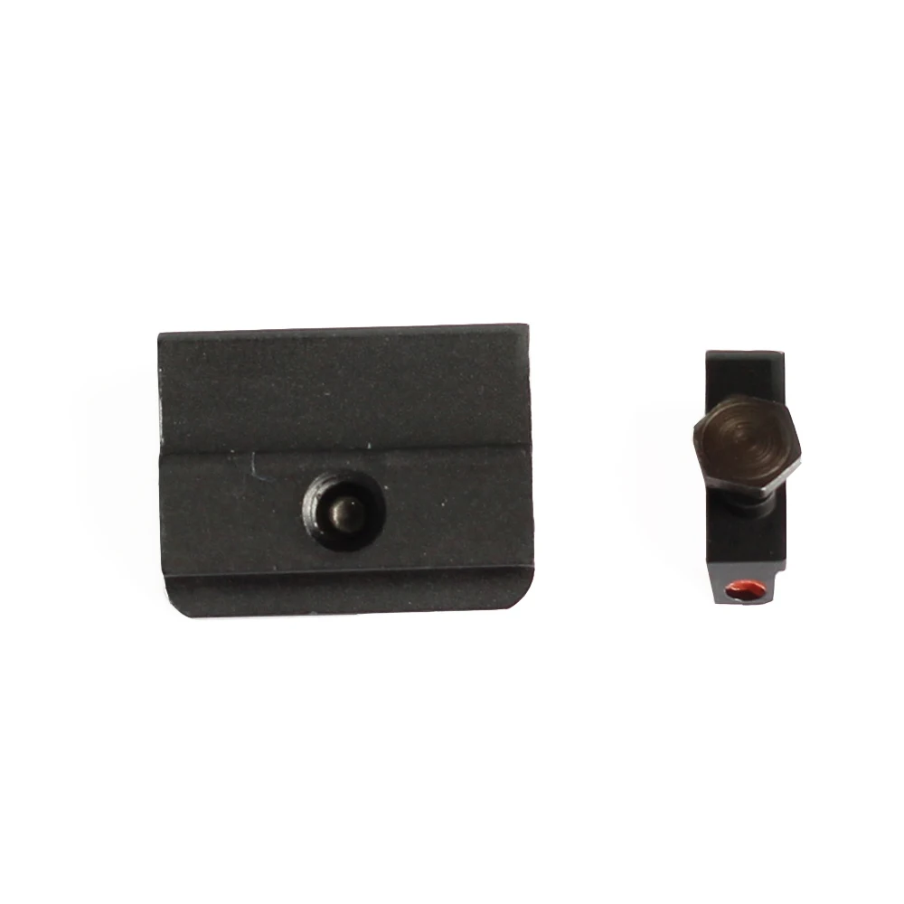 Волоконно-оптический передний прицел/задний боевой Глок прицел черный для Глок стандартная модель Красный точка зрения тактический охотничьи металлы