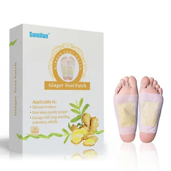 

12Pcs Ginger Detox Foot Patch Bamboo Vinegar Pads Improve Sleep Beauty Health Care Slim Chinese Medical Plaster