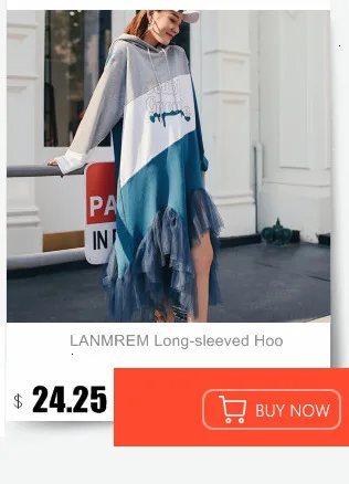 LANMREM Original Two-piece Hooded Vest Sweater Tied Bandwidth Loose Long Sleeves Outside Sweaters Women 19B-a220