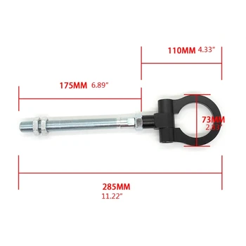 

Car Styling Trailer Hooks Sticker Decoration Racing Ring Vehicle Aluminum E7CA