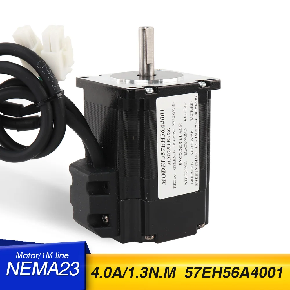 Гибридный шаговый Серводвигатель 57EH56A4001 контроллер ЧПУ Nema23 с замкнутым контуром
