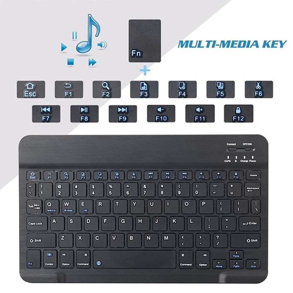 Портативная Bluetooth клавиатура для Acer Chromebook Tab 10/Iconia A3 A10/One 10/Tab A200 A500 A501 беспроводная