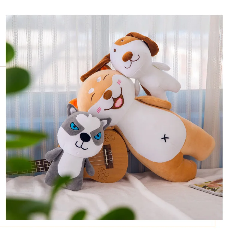 Down Cotton Software Dog Pillow Cute Shiba Inu pa zhen Cushion Dog Plush Toys Birthday Gift