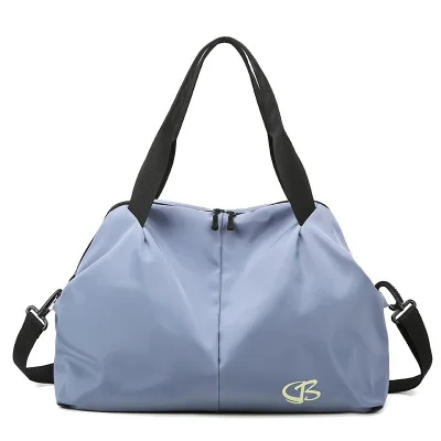 Новинка, Женская дорожная сумка из ткани Оксфорд, влажная сухая разделительная сумка для йоги, многофункциональная вместительная водонепроницаемая сумка для хранения - Цвет: Blue
