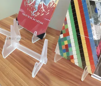 

Acrylic display rack for book tea cake Leaflets Multi purpose Desktop Transparent display stand
