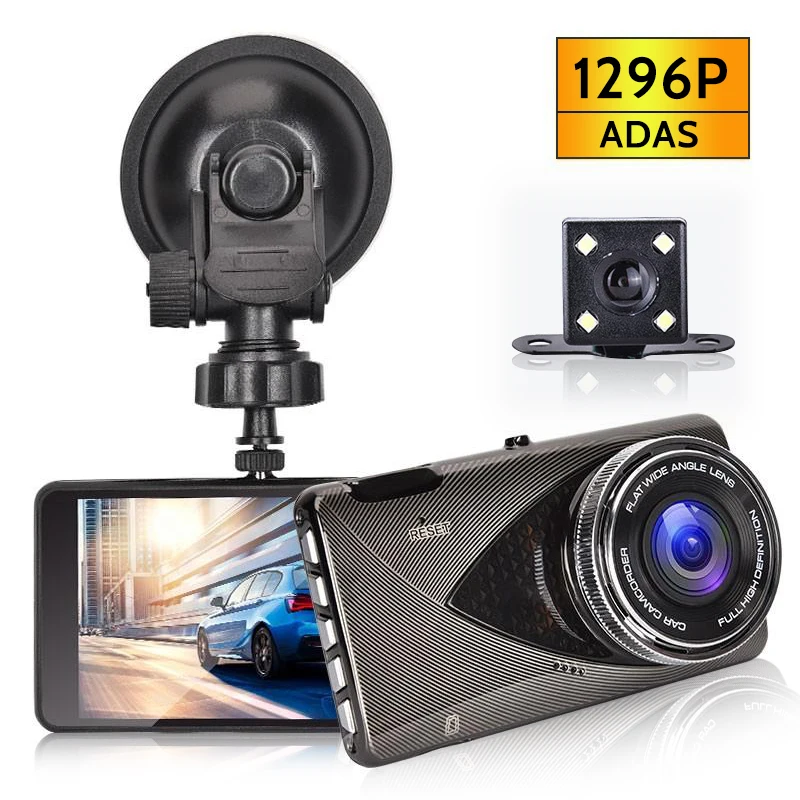 

Ultra-thin ADAS Dash Cam 1296P HD Night Vision Car DVR Camera Dashcam Auto Camera Video Recorder 170 Degree Wide Angle Registrar