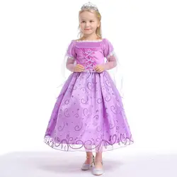 Импортные товары; детская одежда; Лидер продаж; платье принцессы из мультфильма «Холодное сердце»; детское торжественное платье средней