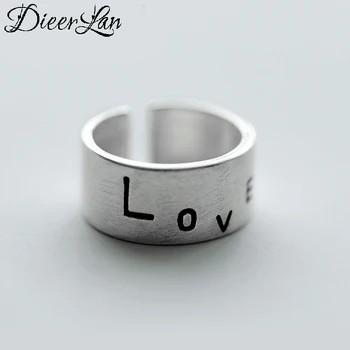 

Bohemian Ethnic 925 Sterling Silver LOVE Letter Rings for Women Bridal Wedding Vintage Open Finger Rings Christmas Gifts