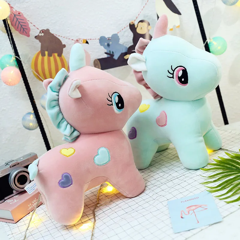 

Mythical Creatures My Little Unicorn Meng Horse Hair rong wan ju Doll Pillow Birthday Gift