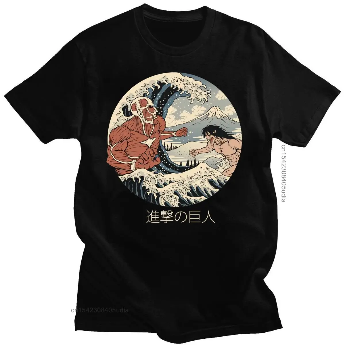 

Attack On Titan T Shirt Men Spring Summer Harajuku T-Shirt Funny Japanese Anime Cartoon Graphic Tees Aesthetic Tshirt Female